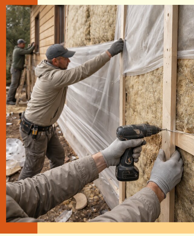 Утепление дома из бруса в Каменске-Уральском качественно и долговечно