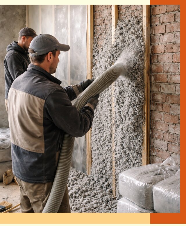 Утепление кирпичного дома эковатой в Каменске-Уральском от 2500 руб./м² | ТепломастерКмн