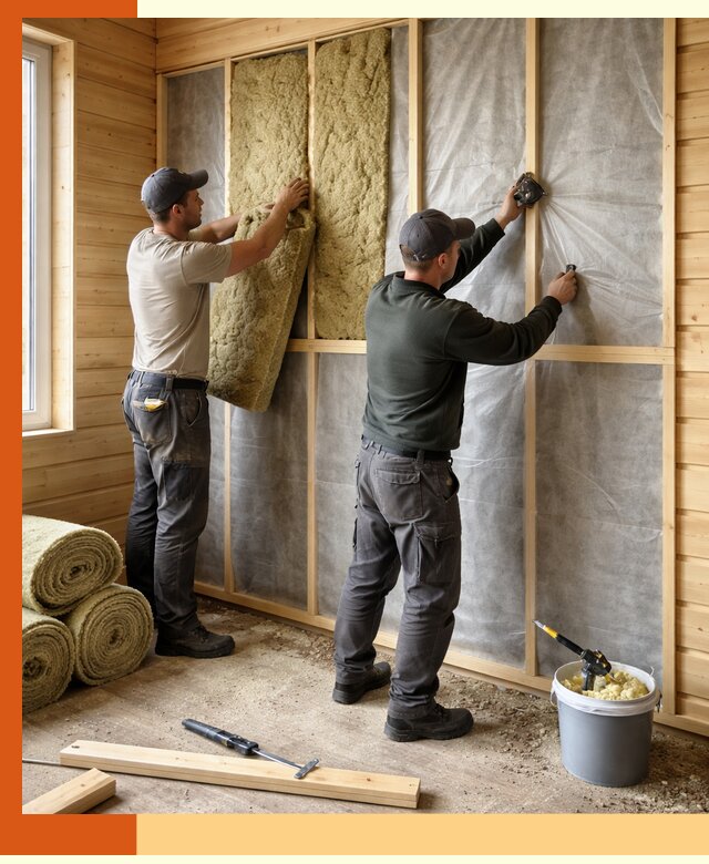 Утепление дома из минибруса в Каменске-Уральском: комплексные теплоизоляционные работы