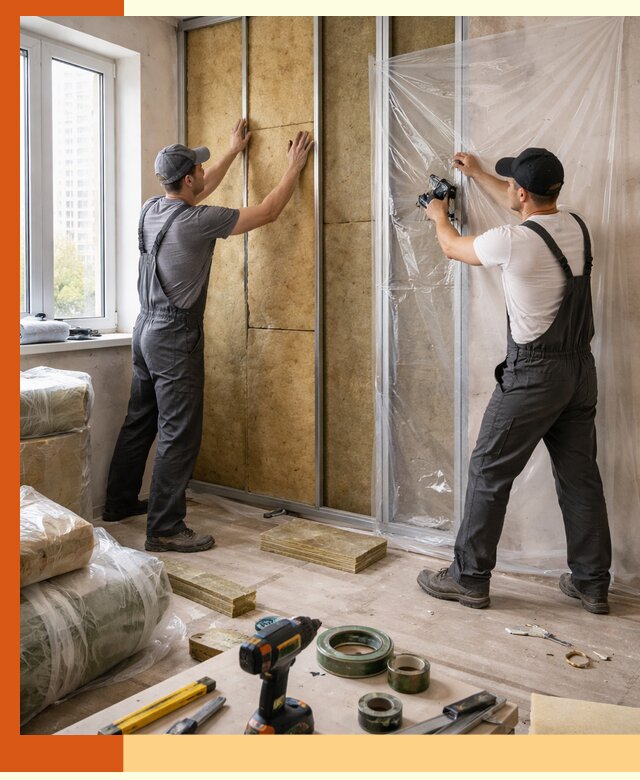 Утепление квартиры изнутри профессионально в Каменске-Уральском