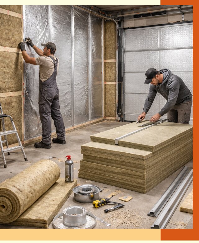 Утепление гаража в Каменске-Уральском от 4787 руб/м2 — комплексное утепление ворот и стен | ТепломастерКмн