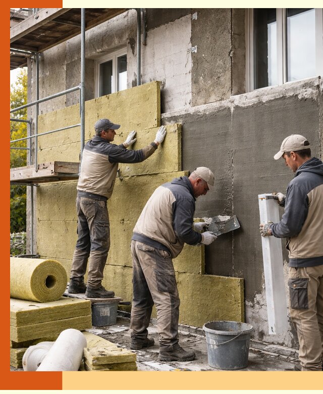Утепление фасада зданий и домов в Каменске-Уральском