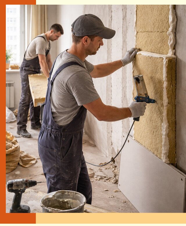 Утепление стен изнутри в Каменске-Уральском — качественно и эффективно