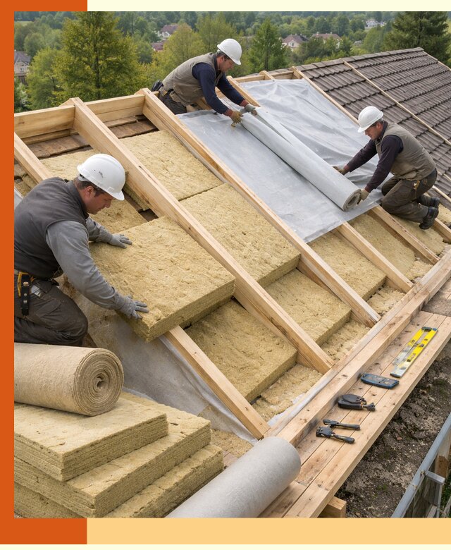 Утепление скатной крыши в Каменске-Уральском качественно и надёжно