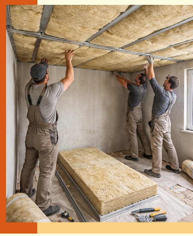 Утепление потолка в Каменске-Уральском — тепло и без сквозняков