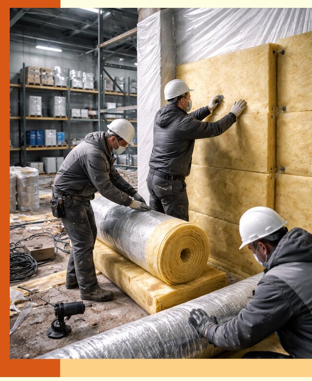 Утепление склада химсырья в Каменске-Уральском: безопасная и эффективная изоляция