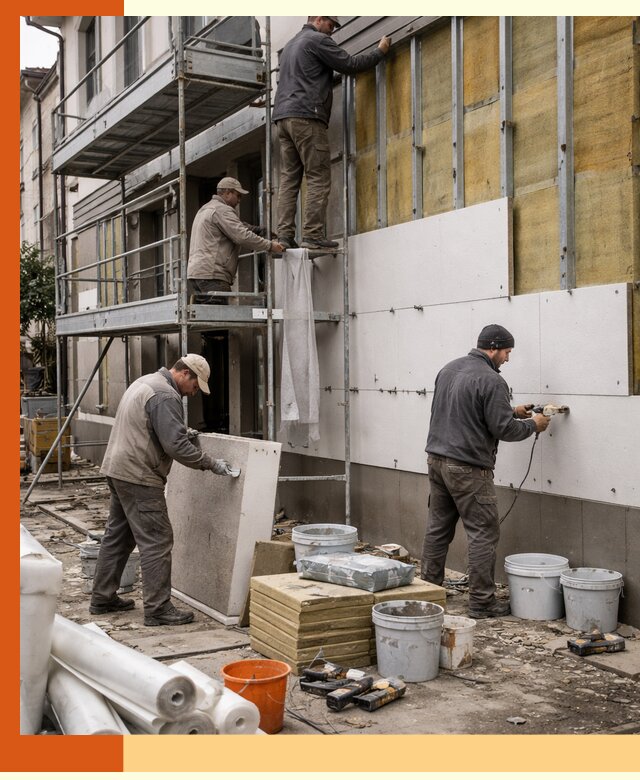 Утепление гостиницы под ключ в Каменске-Уральском с гарантией качества