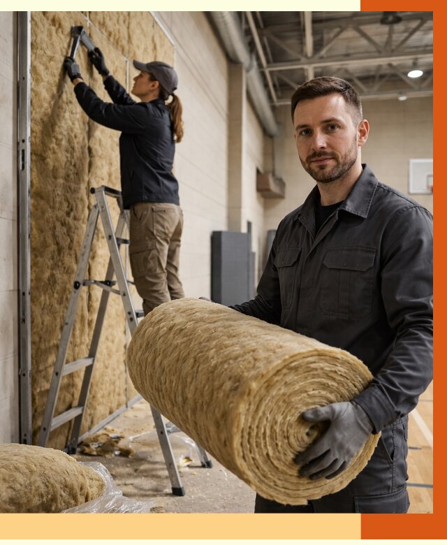 Утепление спортзала в Каменске-Уральском от 7979 руб/м2 — комплексное утепление под ключ | ТепломастерКмн