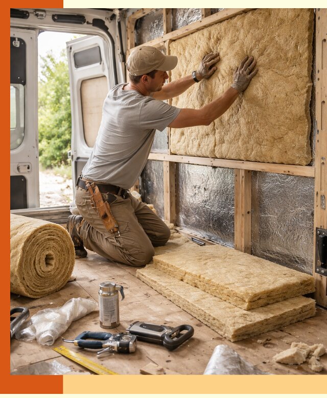 Утепление кемпера под ключ в Каменске-Уральском с гарантией качества