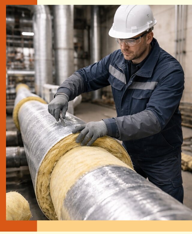 Утепление технологического оборудования и заводских установок в Каменске-Уральском