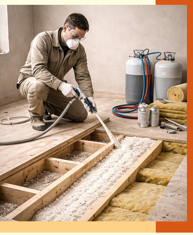 Заполнение полостей межэтажного перекрытия в Каменске-Уральском от 4468 руб. | ТепломастерКмн