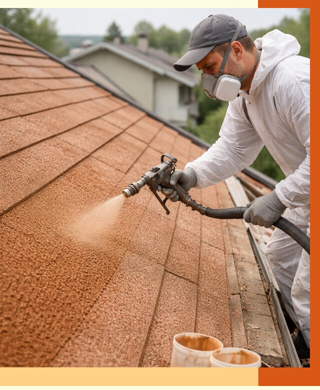 Утепление кровли жидкой пробкой в Каменске-Уральском от 2872 руб./м² под ключ | ТепломастерКмн