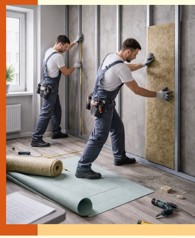 Шумоизоляция квартиры под ключ в Каменске-Уральском — профессионально и гарантированно